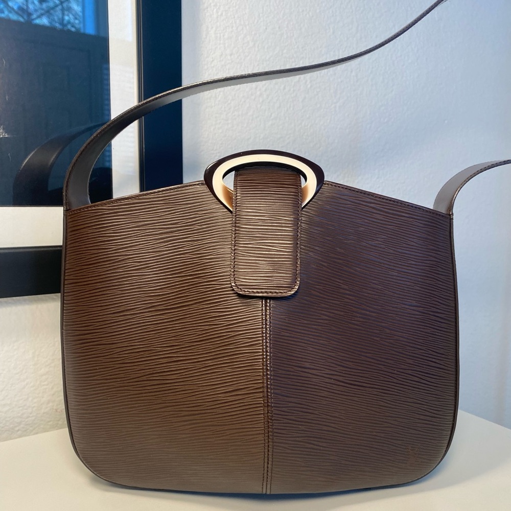Louis Vuitton Brown Epi Leather Shoulder Bag